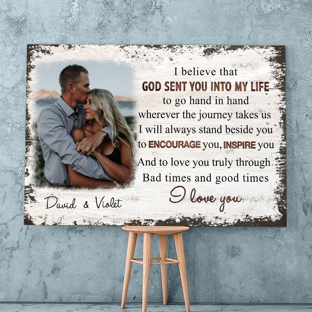 Go Hand In Hand - Personalized Custom Photo Canvas Print
