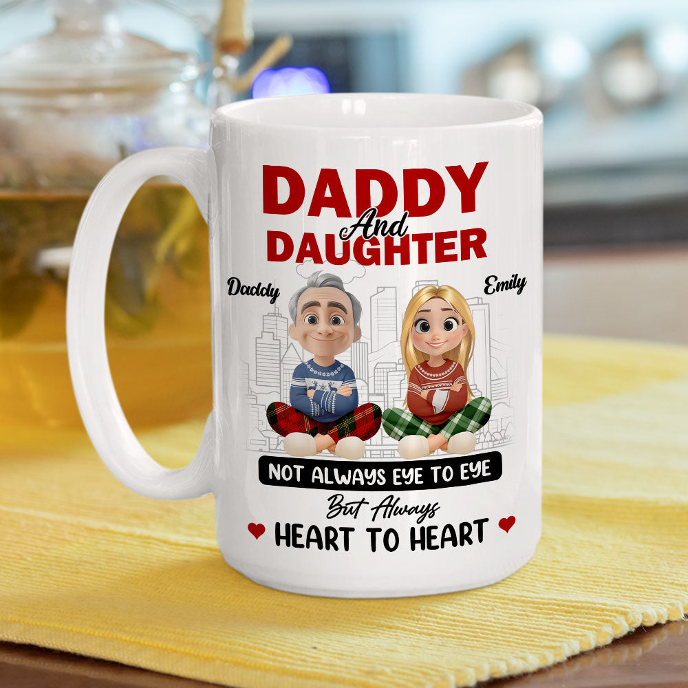 Our Hearts Always Beat Together - Personalized Custom Coffee Mug