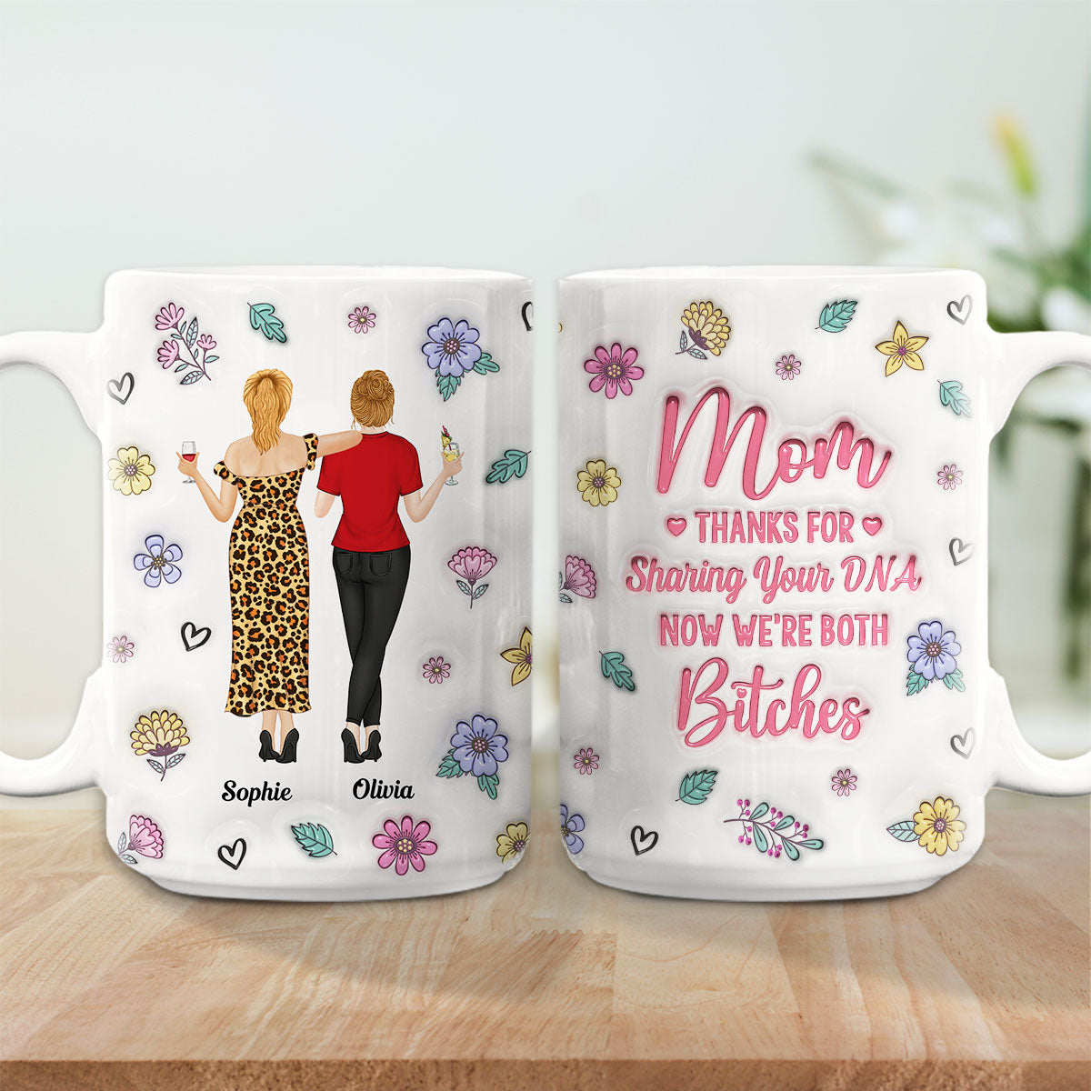 Funny For Mom - Personalized Custom 3D Inflated Effect Mug