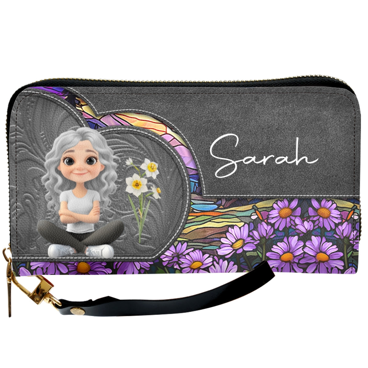 Birth Month Girl - Personalized Custom Leather Wallet