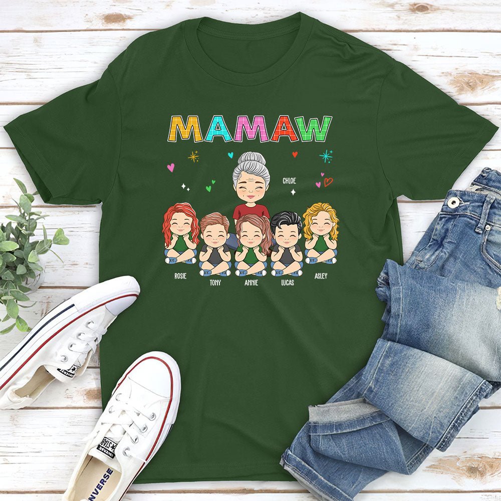Grandma Colorful  - Personalized Custom Unisex T-shirt