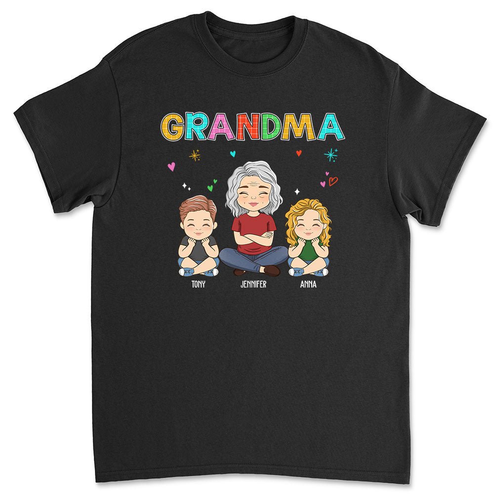 Grandma Colorful  - Personalized Custom Unisex T-shirt