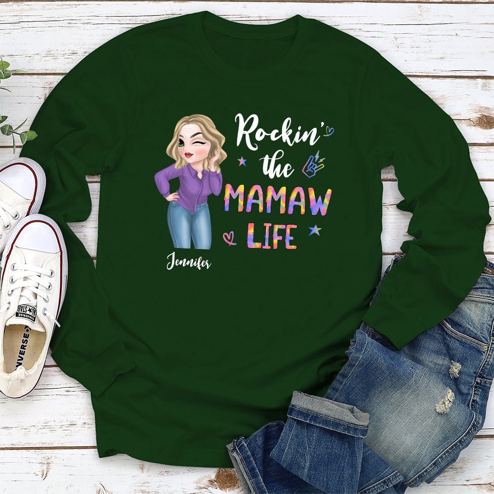 Grandma Life - Personalized Custom Long Sleeve T-shirt