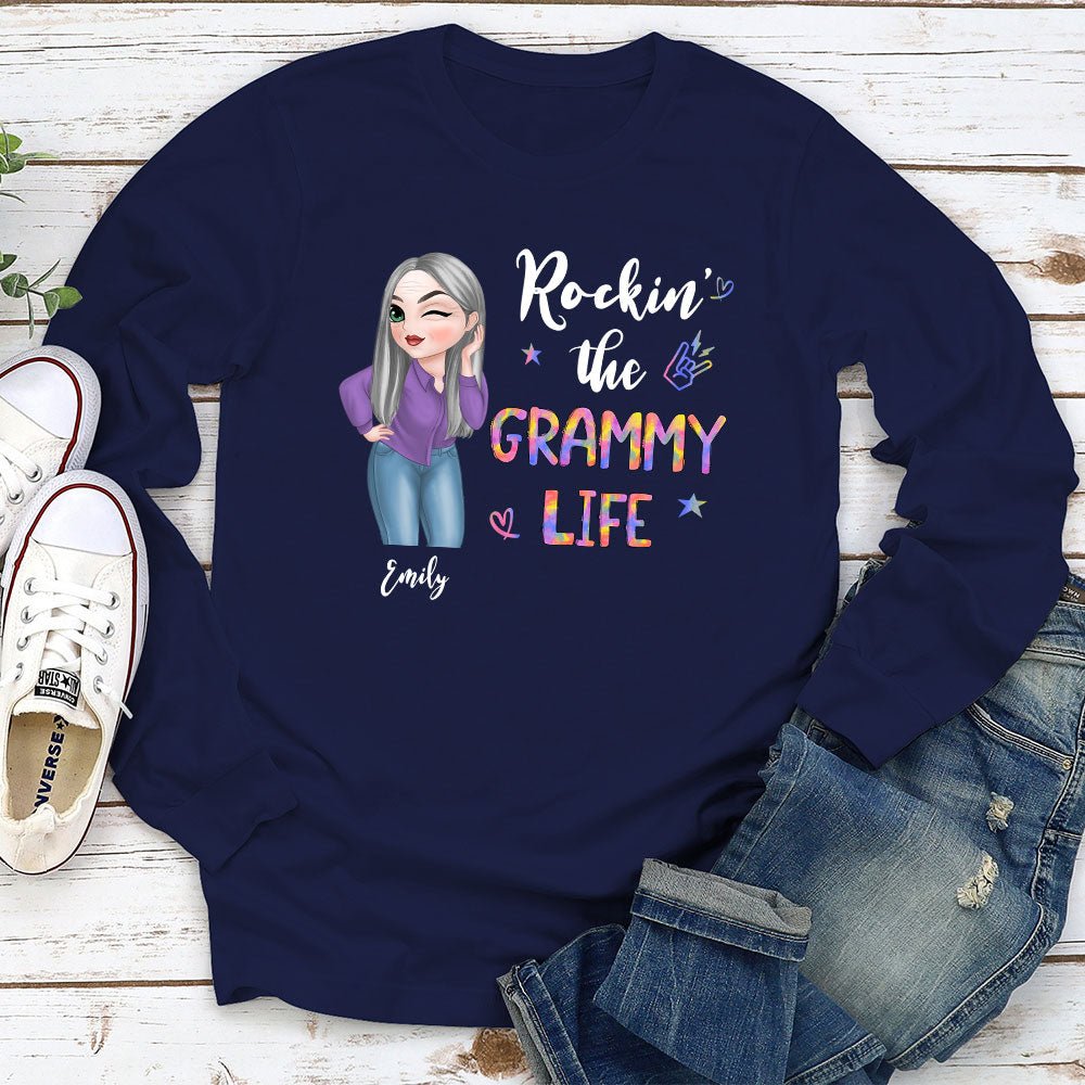 Grandma Life - Personalized Custom Long Sleeve T-shirt