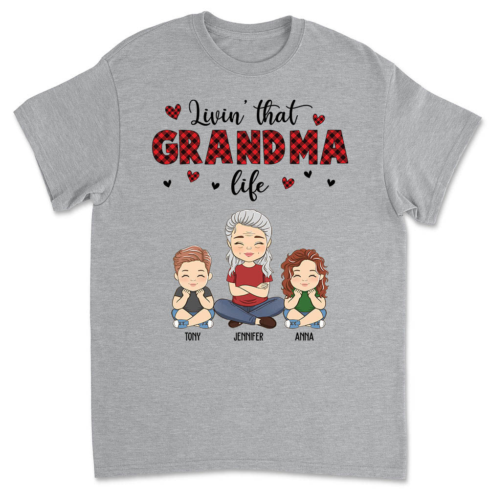Grandma Life - Personalized Custom Unisex T-shirt