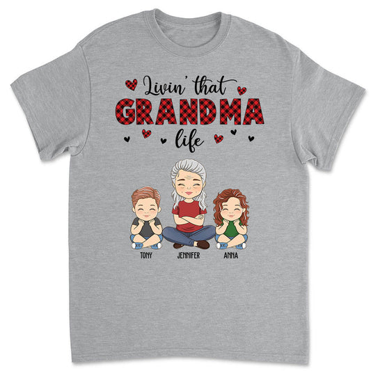 Grandma Life - Personalized Custom Unisex T-shirt