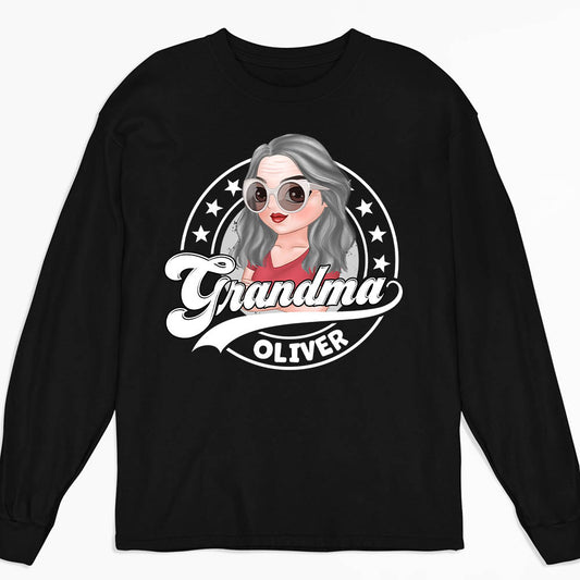 Grandma - Personalized Custom Long Sleeve T-shirt