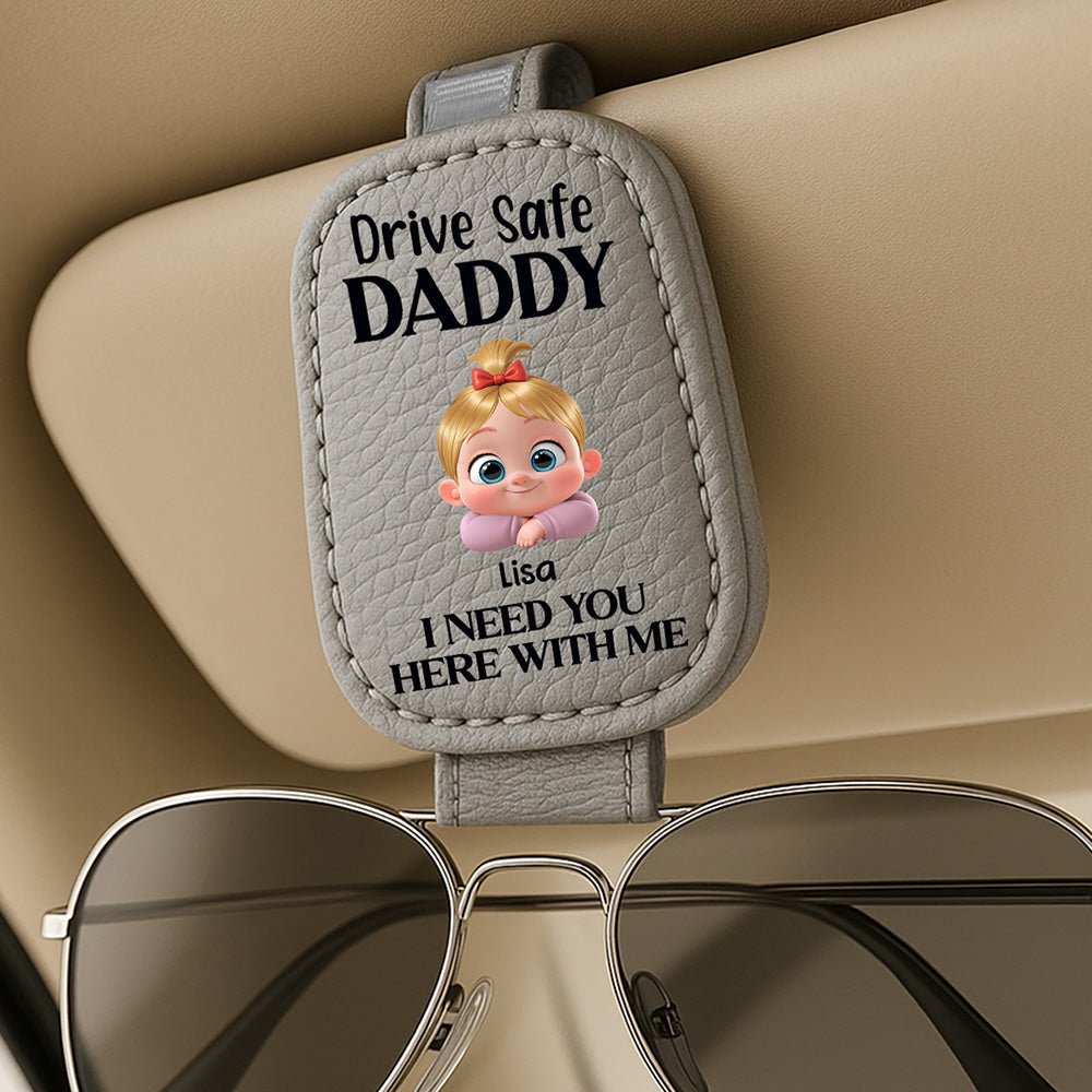 Your Safety Is Everything To Me - Personalized Custom Sunglasses Holder For Car Visor