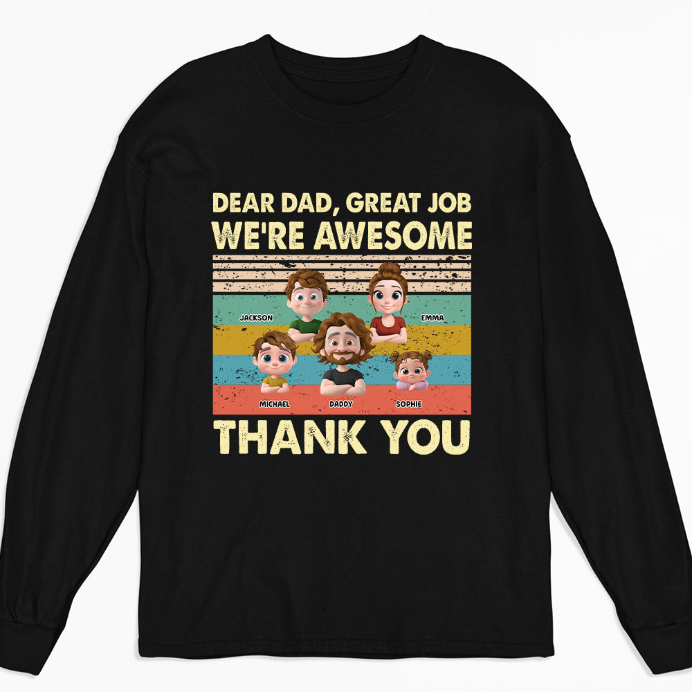 Thank You Dad - Personalized Custom Shirt
