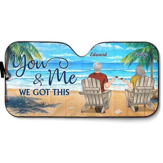 You And Me - Personalized Custom Car Sunshade