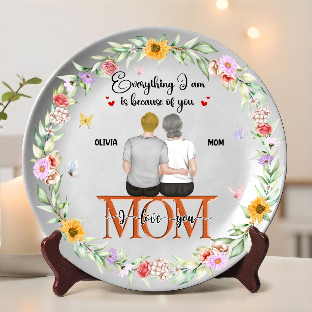 We Love You - Personalized Custom Plate