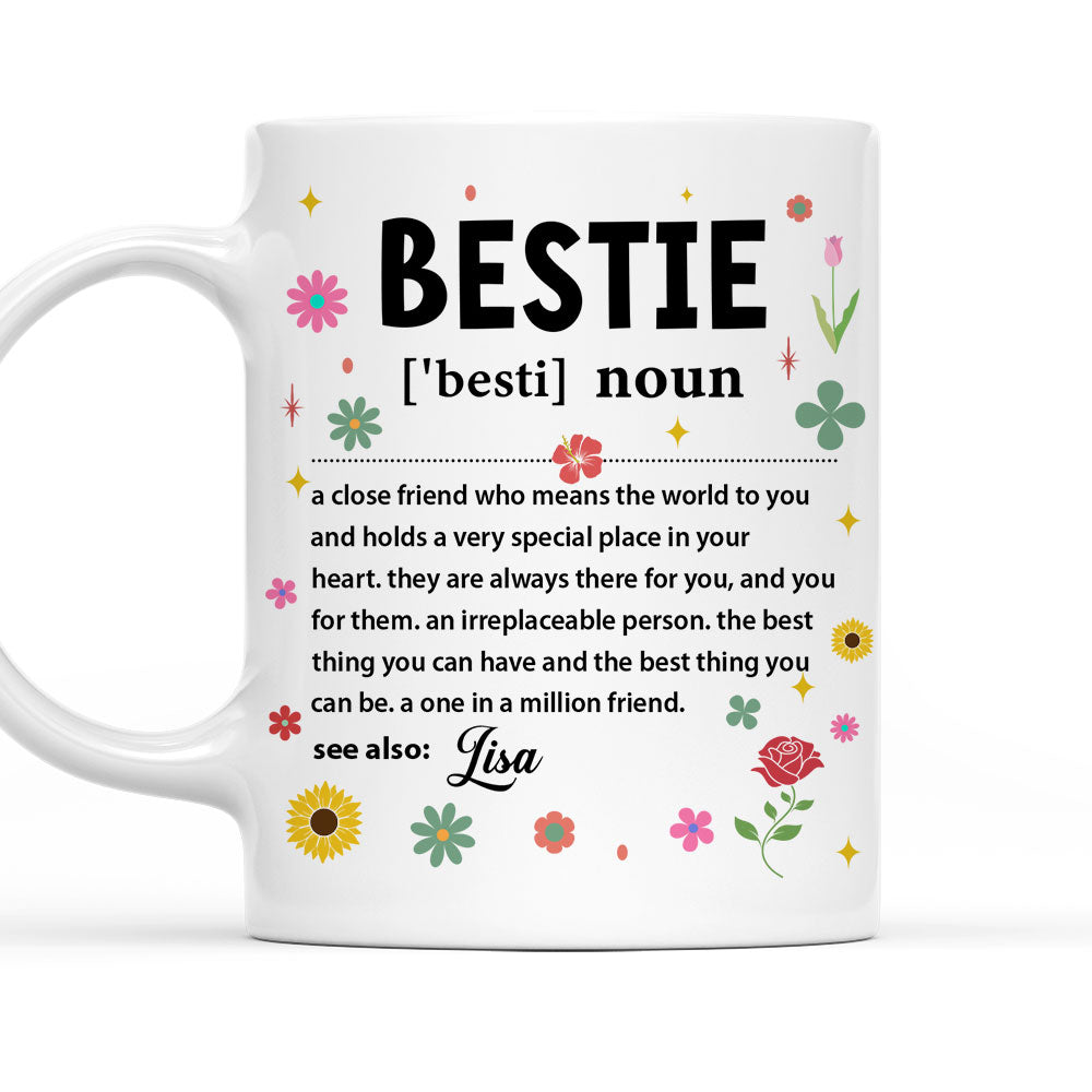 Bestie Definition - Personalized Custom Coffee Mug