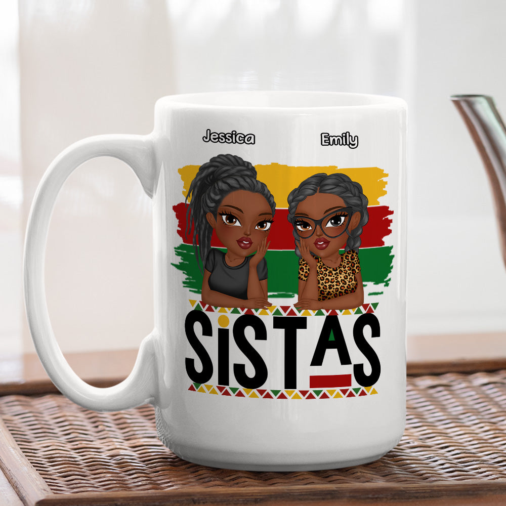 Sistas Forever - Personalized Custom Coffee Mug