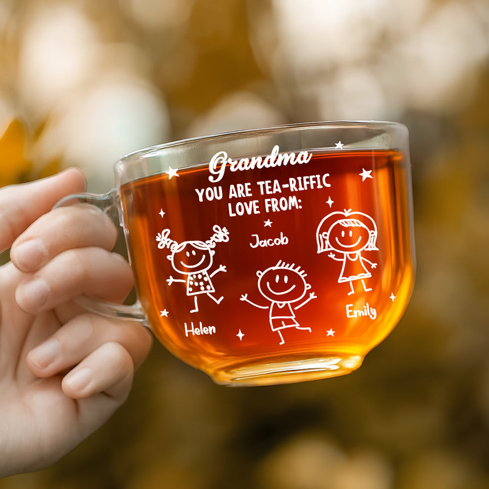 You Are Tea-Riffic - Personalized Custom Glass Tea Cup