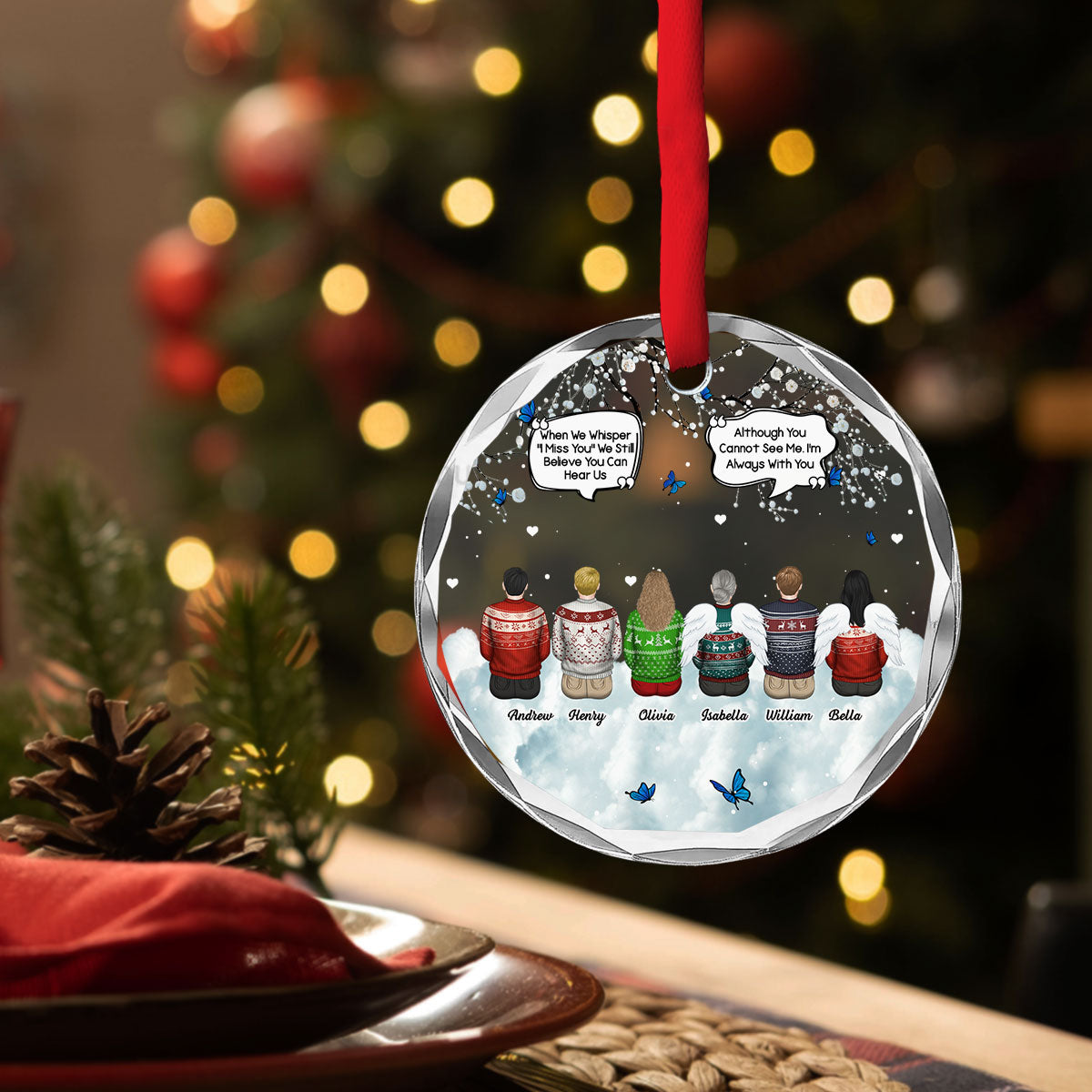 They Still Talk About You - Personalized Custom Glass Ornament