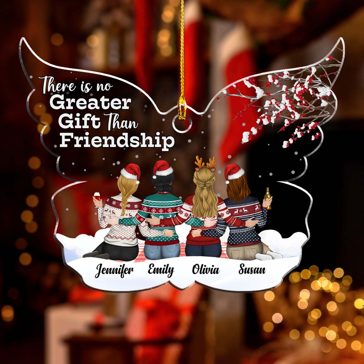 The Family We Choose - Personalized Custom Acrylic Ornament