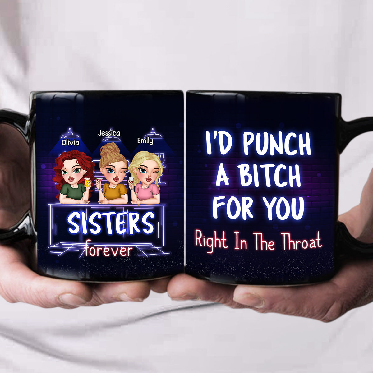 You And Me Bestie Forever - Personalized Custom Coffee Mug
