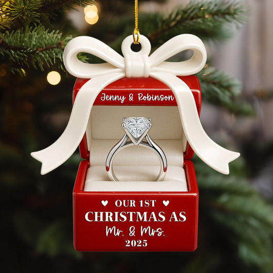 First Christmas Couple - Personalized Custom Acrylic Ornament