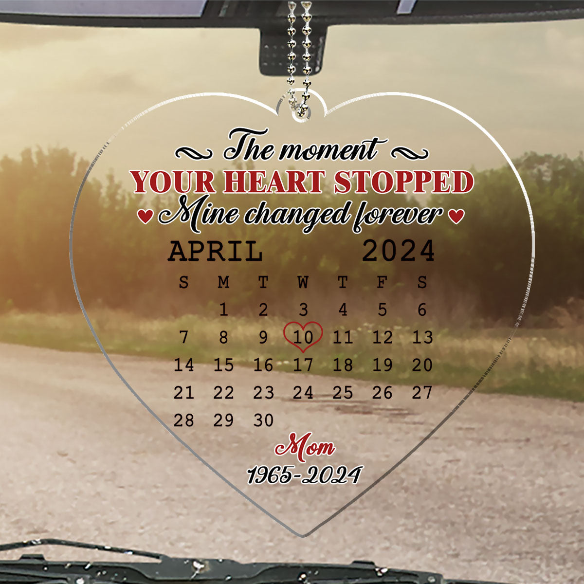 The Moment - Personalized Custom Car Ornament