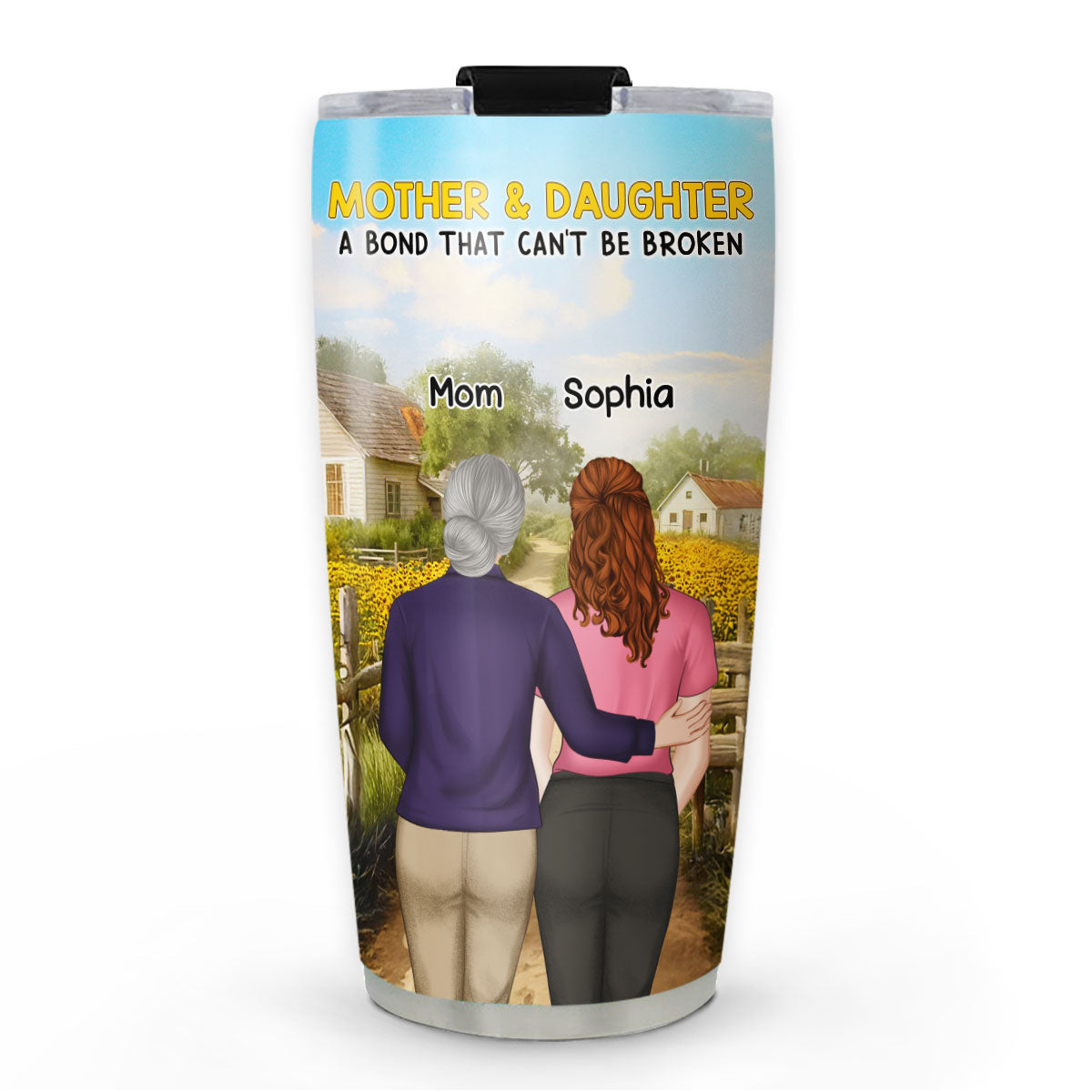 Mother And Daughter - Personalized Custom Tumbler
