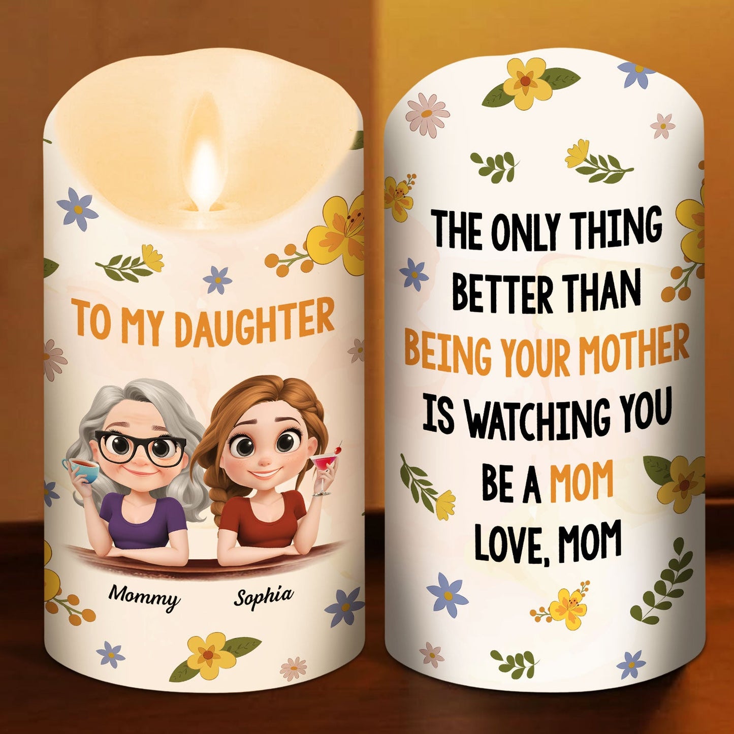 Watching You Version 2 - Personalized Custom LED Candle