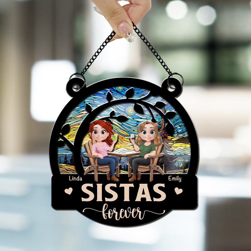 Besties Forever - Personalized Custom Suncatcher