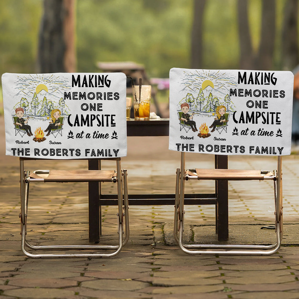 Campsite At A Time - Personalized Custom Camping Chair Cover