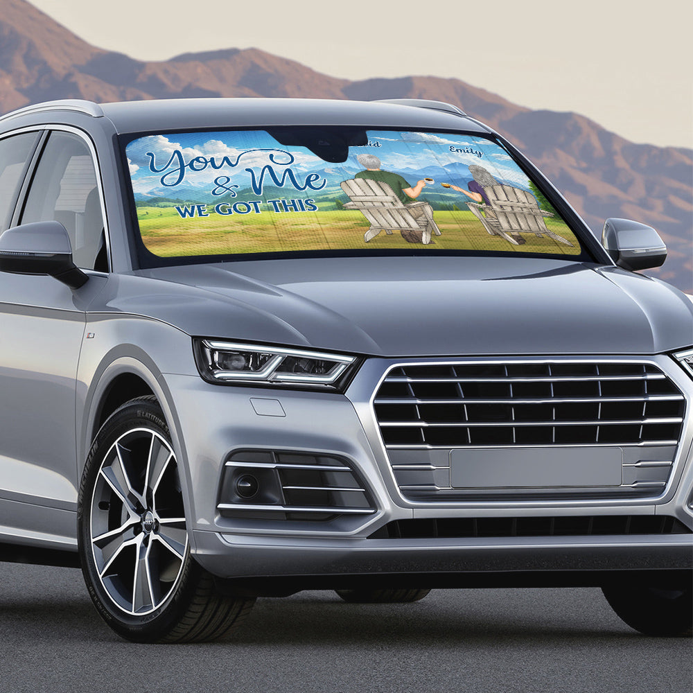 You And Me - Personalized Custom Car Sunshade