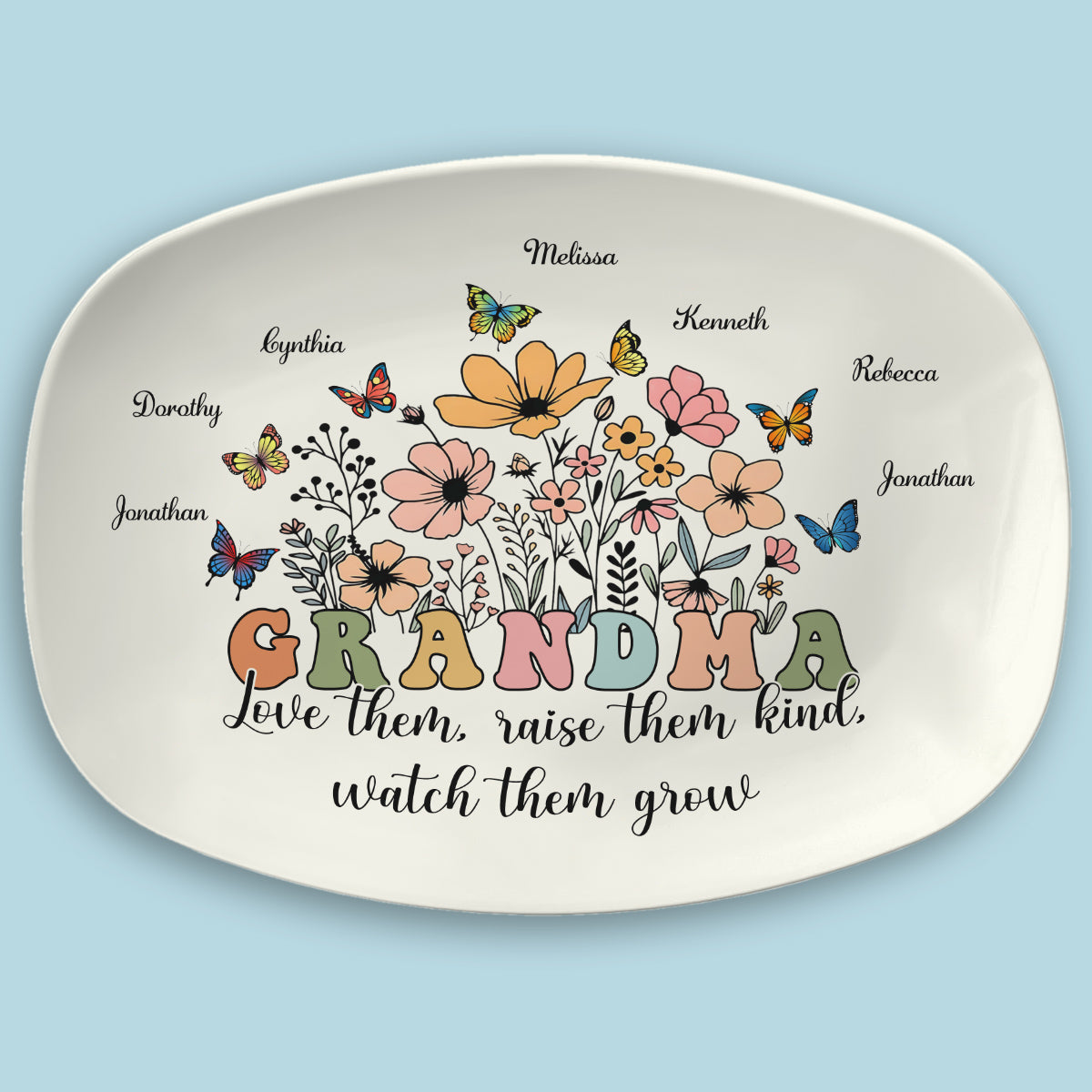 Love Them, Raise Them Kind - Personalized Custom Platter
