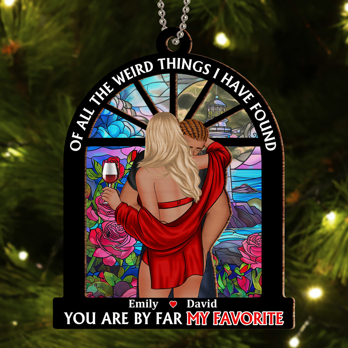 My Favorite - Personalized Custom Suncatcher Ornament