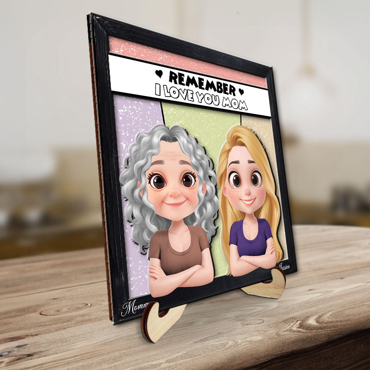 Remember We Love You Mom - Personalized Custom Wooden Plaque