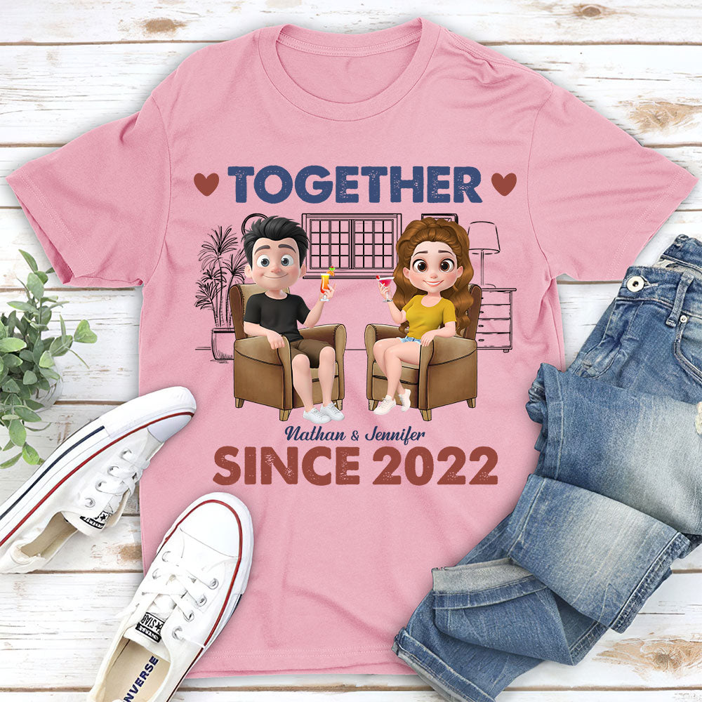 Together Since Husband Wife - Personalized Custom Shirt