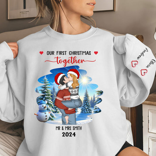 First Christmas Couple - Personalized Custom Sweatshirt