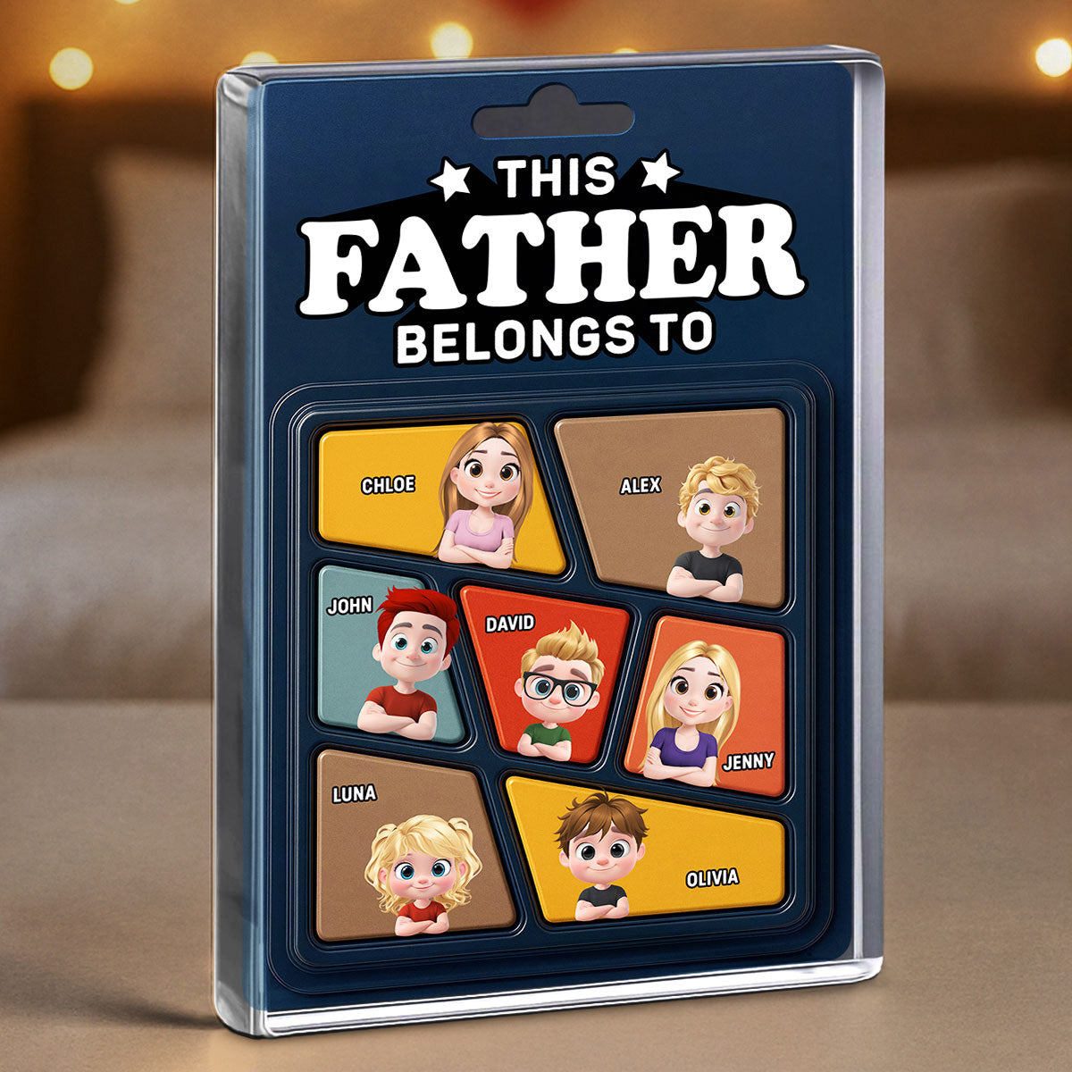 This Daddy Belong To - Personalized Custom Acrylic Plaque