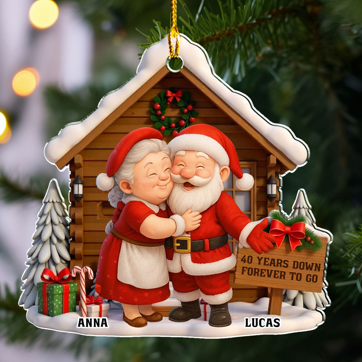 Forever To Go - Personalized Custom Acrylic Ornament