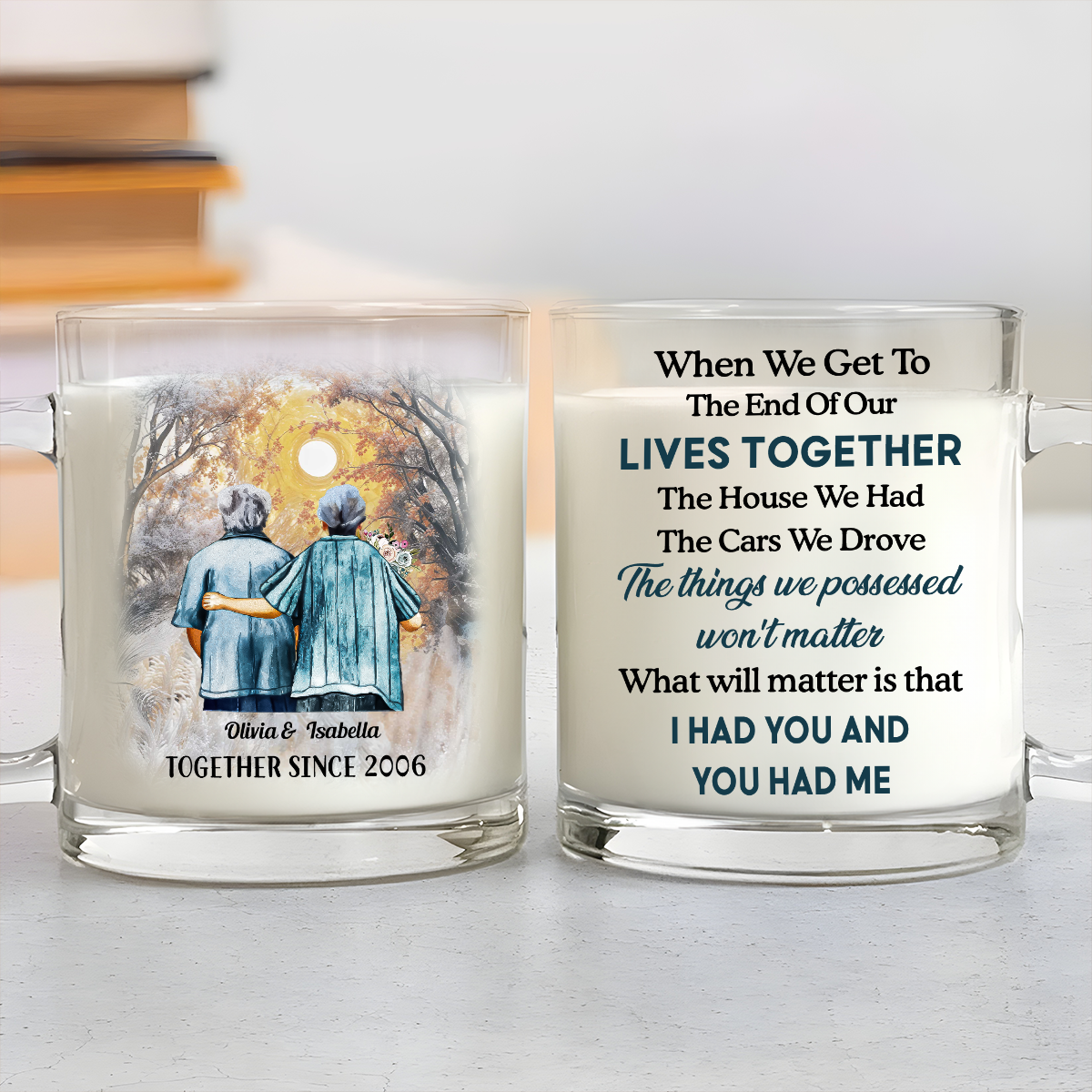 You Had Me - Personalized Custom Glass Mug