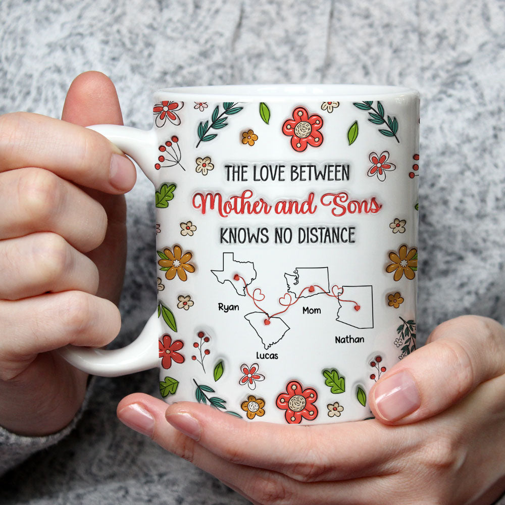 The Love Between Mother and Daughter Knows No Distance - Personalized Custom 3D Inflated Effect Mug