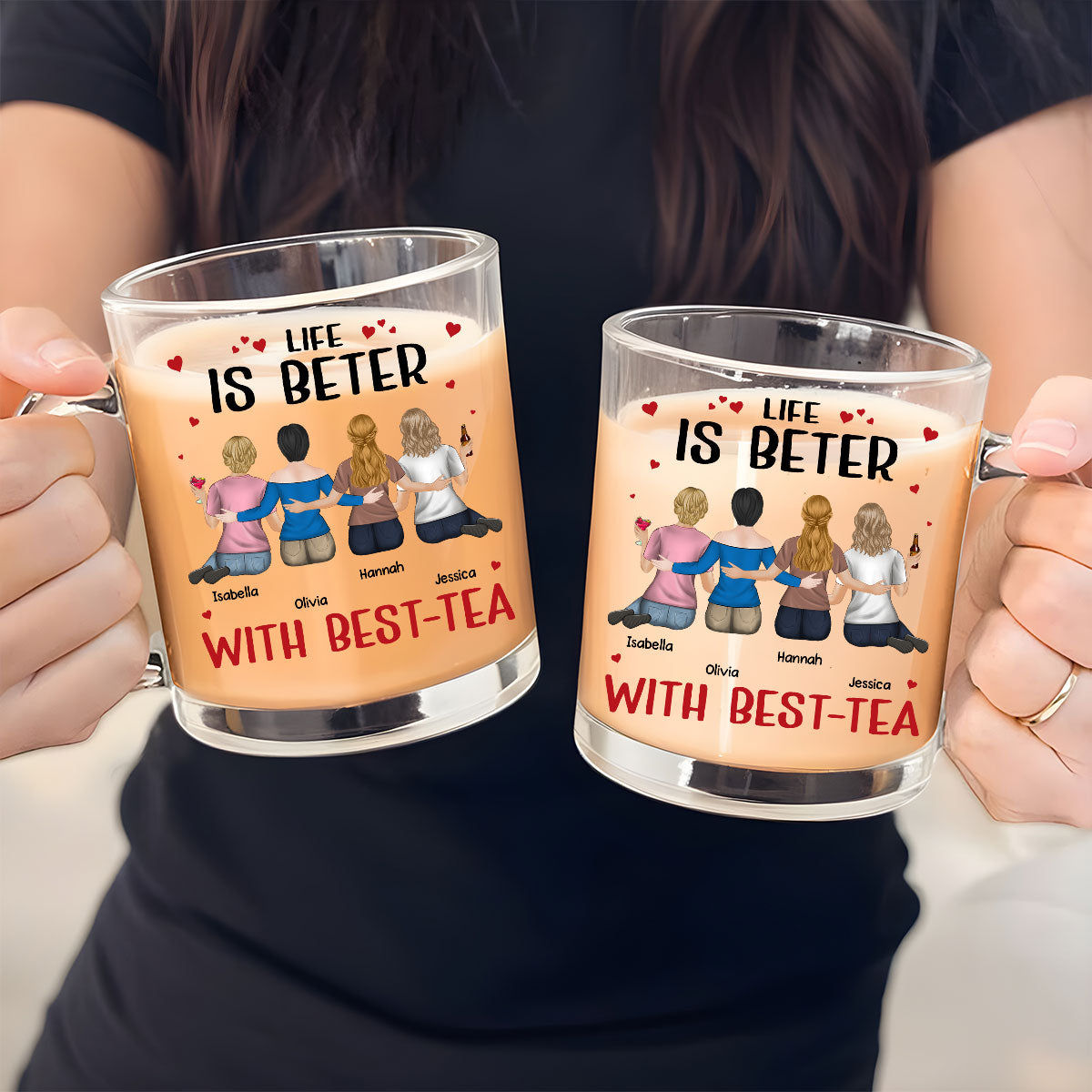 Be My Best Tea - Personalized Custom Glass Mug
