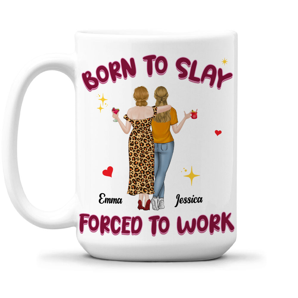 Destined To Shine, Trapped In Grind - Personalized Custom Coffee Mug