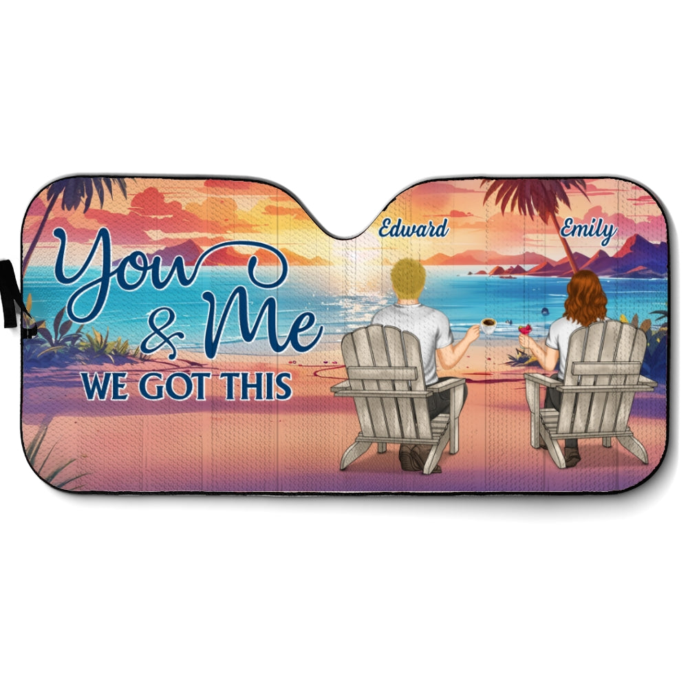 You And Me - Personalized Custom Car Sunshade