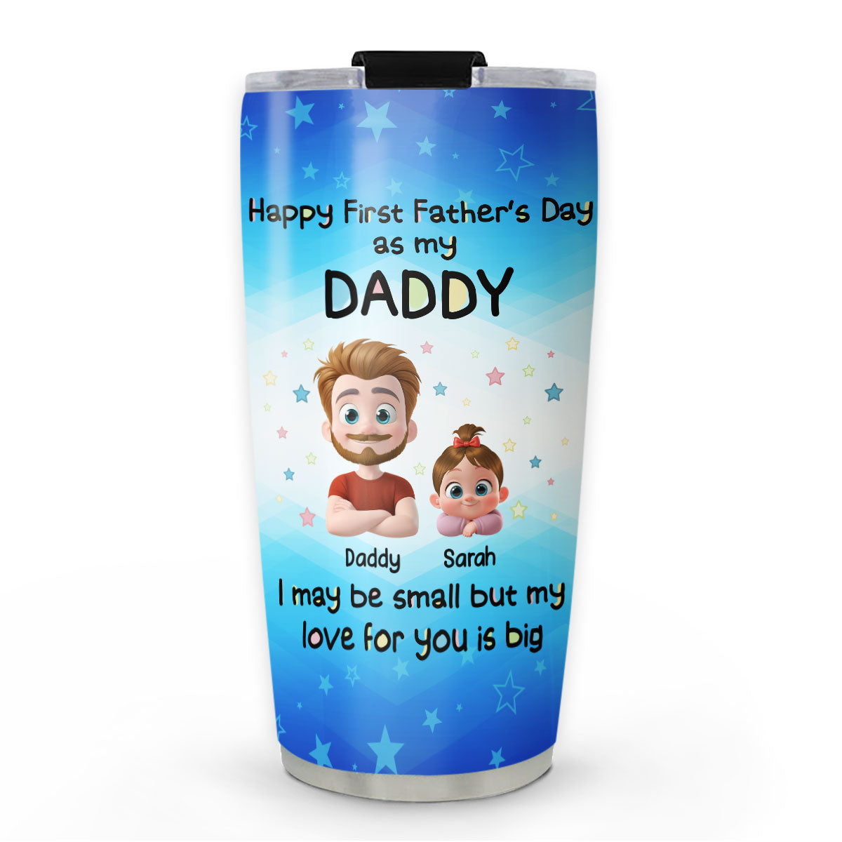 First Father Day With Baby - Personalized Custom Tumbler