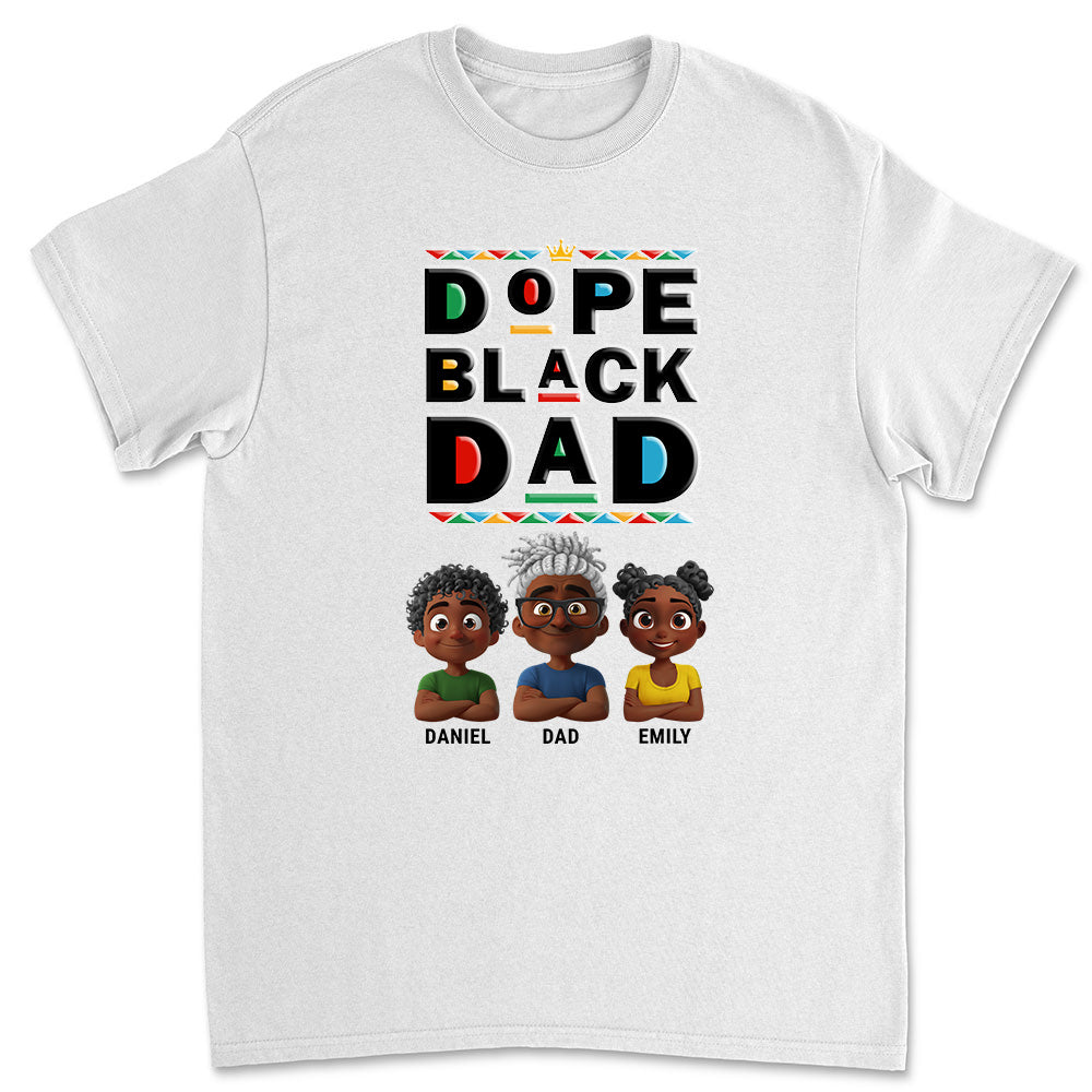 Cool Black Dad - Personalized Custom Shirt