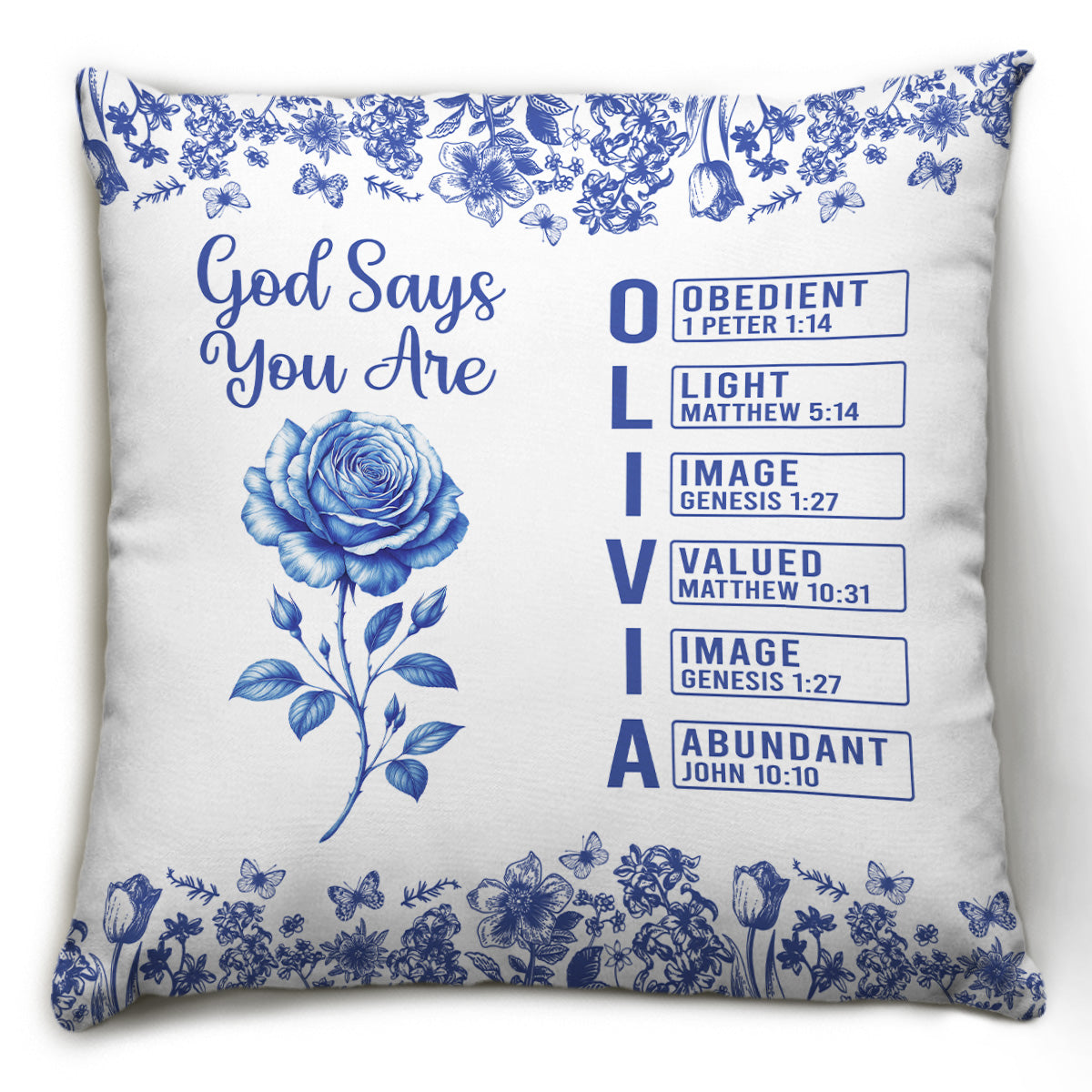 God Says You Are - Personalized Custom Pillow
