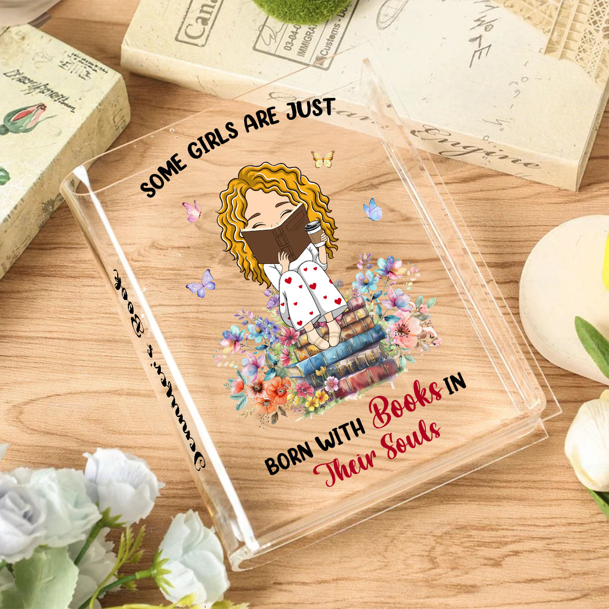 Books In Souls - Personalized Custom Acrylic Book Vase