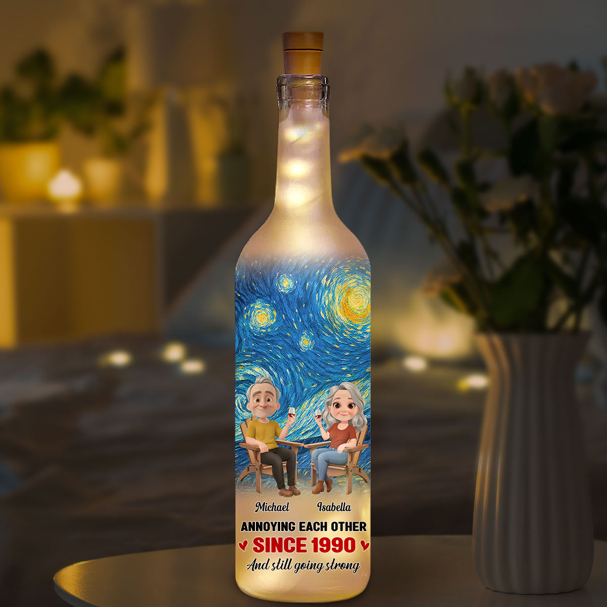 Keep This Love For Years - Personalized Custom Bottle Lamp