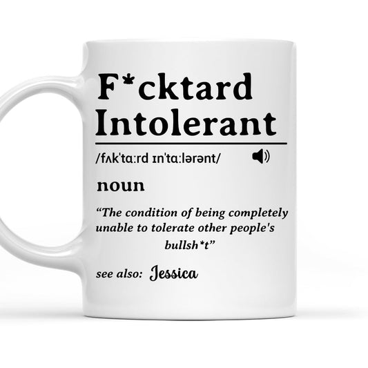 My Patience For Fools Ends - Personalized Custom Coffee Mug