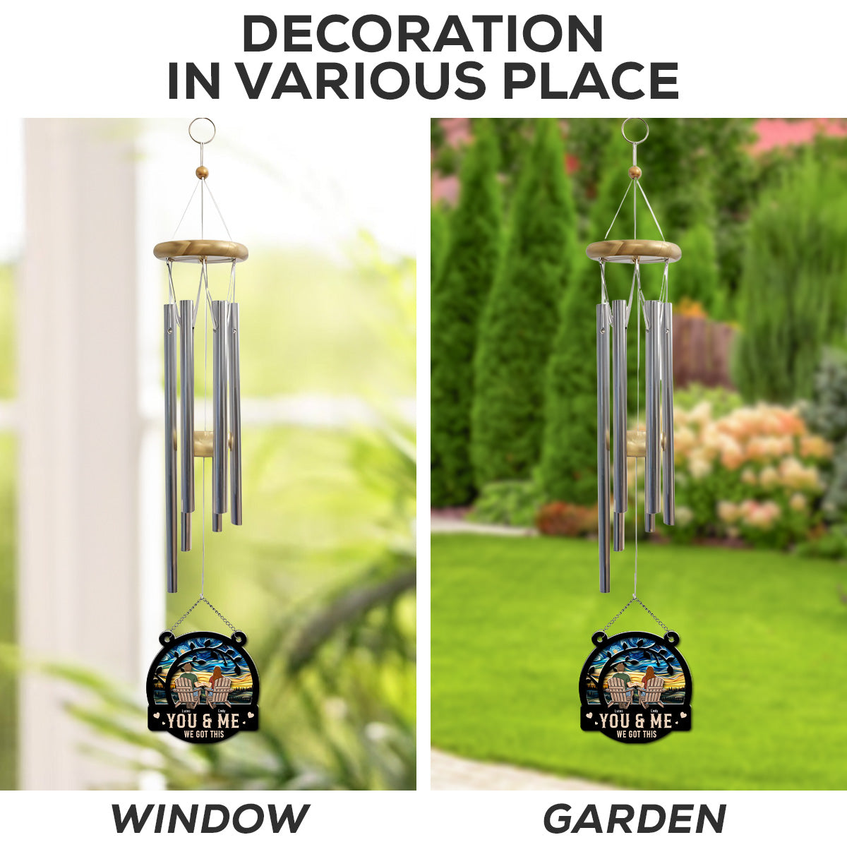 You And Me We Got This - Personalized Custom Suncatcher Wind Chime