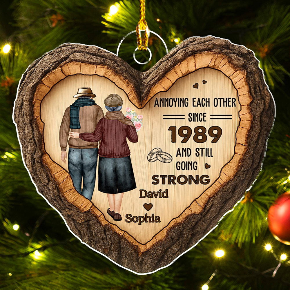 Eternal Love Carving - Personalized Custom Acrylic Ornament