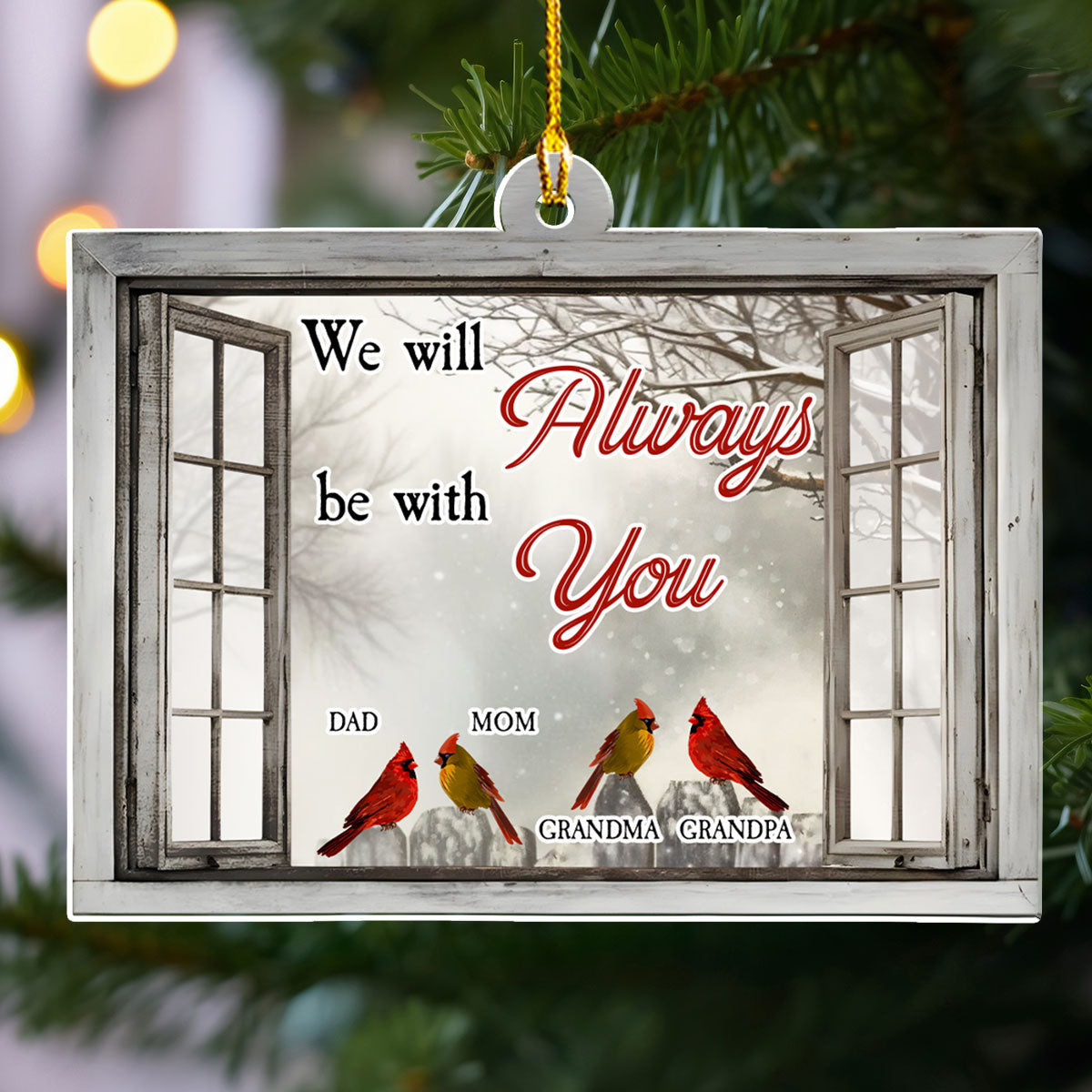 Beautiful Cardinal - Personalized Custom Acrylic Ornament