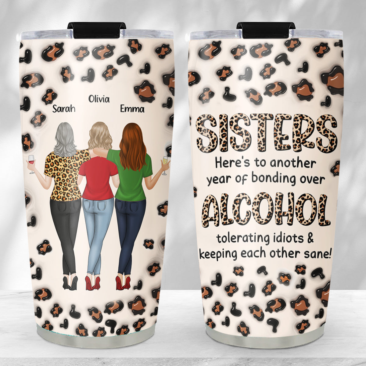 Alcohol Tolerating - Personalized Custom 3D Inflated Effect Tumbler